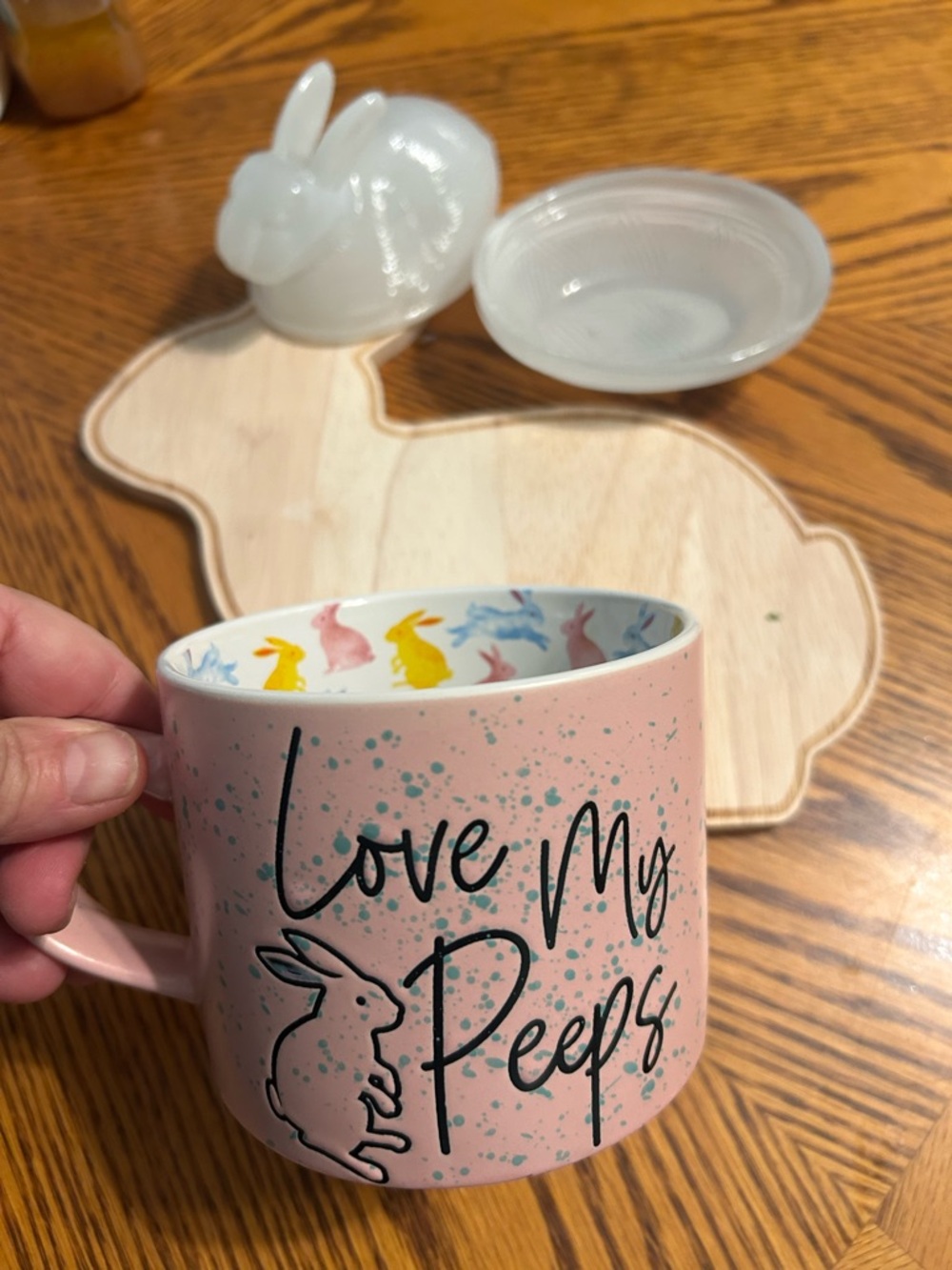 Love My Peeps Pink Bunny Mug by